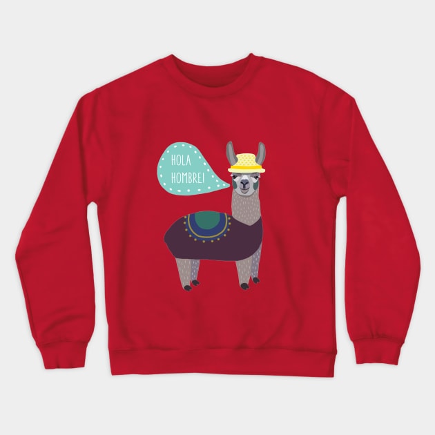 Hola ombre Crewneck Sweatshirt by Réka Sajó